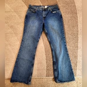 Old Navy Just Below Waist Boot Cut Stretch 14 Short Blue Jeans